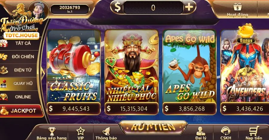 Các loại máy Slot game phổ biến tại vf555