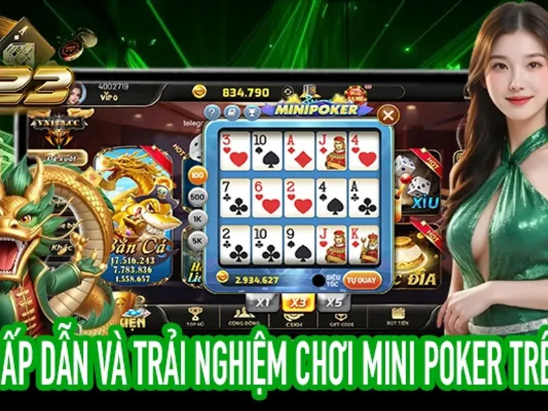 Bàn Blackjack với bài và chip