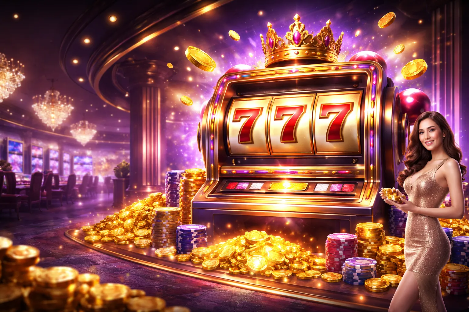Hình ảnh game nổ hũ vf555 với jackpot lớn